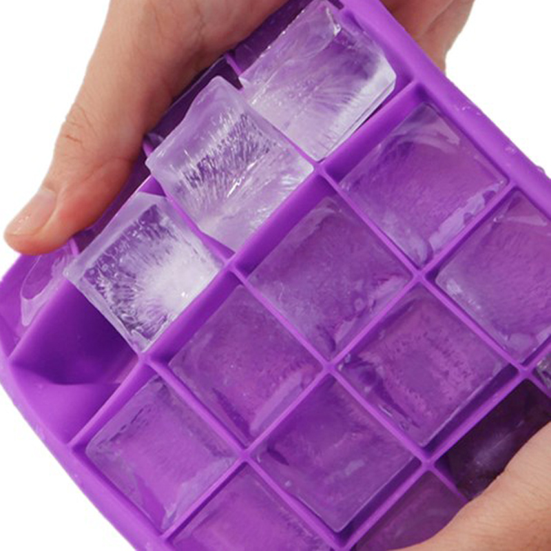 20 Khay băng khối Khay đá Silicone Ice Cube Mũi thức ăn Lớp Silicone Ice Khay