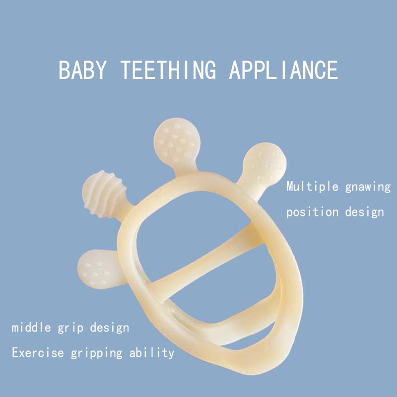 Đồ chơi teether em bé silicone cho trẻ sơ sinh 3 tháng, BPA Drop miễn phí+resistant silicone găng