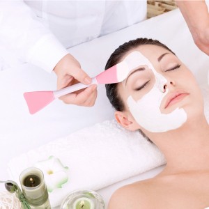 Công cụ pha trộn mặtnạ silicon - Thiết bị bàn chải mặtnạ silicon và massage Spatula cho Mud Mask pha trộn - Quà tặng công cụ làm đẹp